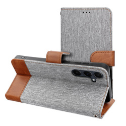 Kabura JEANS Book do SAMSUNG A50 szary
