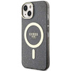 Guess GUHMP14MHCMCGK iPhone 14 Plus 6,7" schwarz/schwarze Hardcase Glitter Gold MagSafe