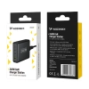Wozinsky WGCSB 240W GaN-Wandladegerät USB-A / 3 x USB-C - Schwarz