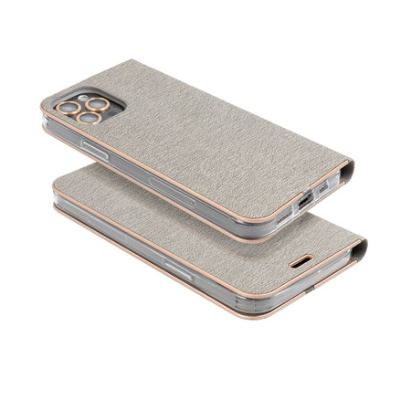 Kabura LUNA Book Gold do XIAOMI Redmi NOTE 13 4G srebrny