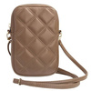 Guess Torebka GUWBZPSQSSGW brązowy/brown Zip Quilted 4G