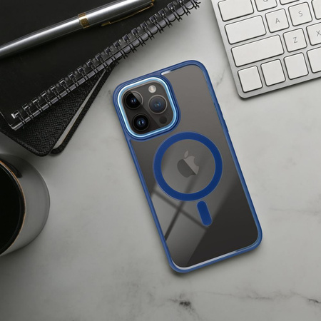 Futerał COLOR EDGE MAG COVER kompatybilny z MagSafe do IPHONE 17 niebieski