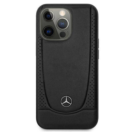 Mercedes MEHCP15XARMBK iPhone 15 Pro Max 6,7" schwarz/schwarz Hardcase Leder Urban