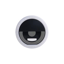 Lampa LED Ring do selfie na telefon RK-12 czarna
