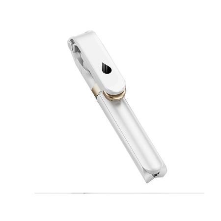 Zestaw / uchwyt selfie z pilotem na bluetooth tripod LED SSTR-20 biały