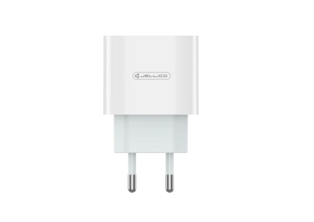 JELLICO Netz-Ladegerät AK200 PD 20W 1xUSB-C + Kabel USB-C - Lightning weiss