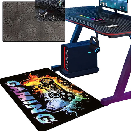 Mata ochronna pod krzesło wzór gamingowy 60 x 90 cm RC-K-1542