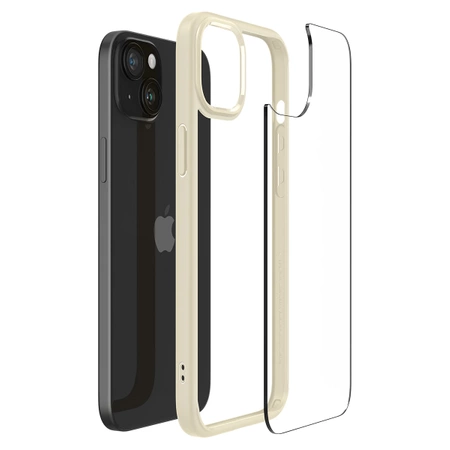 Spigen Crystal Hybrid-Hülle für iPhone 15 Plus – Beige