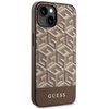 Guess GUHMP14MHGCFSEW iPhone 14 Plus 6,7&quot; braun/braune Hartschale GCube Stripes MagSafe