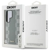 DKNY Leather Checkered Pattern MagSafe Case for Samsung Galaxy S25 Ultra - Gray