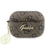 Guess GUAP2G4GSMW AirPods Pro 2 cover brązowy/brown 4G Charm Collection