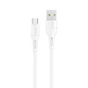 USAMS Kabel U68 microUSB 2A Fast Charge 1m biały/white SJ502USB02 (US-SJ502)