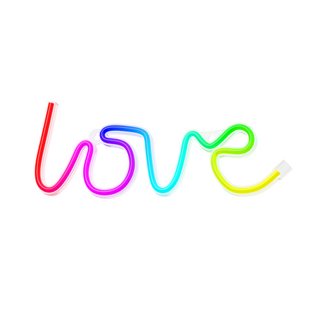 Neon LED RGB LOVE FLRN01 + pilot Forever Light