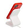 Leather Mag Cover kompatybilne z MagSafe do IPHONE 15 PRO czerwony