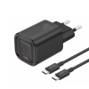 FONENG Netz-Ladegerät EU69 PD 20W 1xUSB-C + kabel USB-C - USB-C schwarz