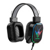 Słuchawki Gamingowe KAKU KSC-581 LED RGB Przewodowe Nauszne + Mikrofon 2x JACK + USB czarne