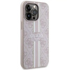 Guess GUHMP13LP4RPSP iPhone 13 Pro / 13 6.1&quot; pink/pink hardcase 4G Printed Stripes MagSafe