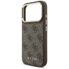 Guess 4G Hülle mit Magsafe Wallet für iPhone 17 Pro - Braun