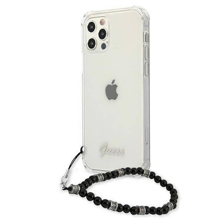 Guess GUHCP12MKPSBK iPhone 12/12 Pro 6,1" Transparent hardcase Black Pearl