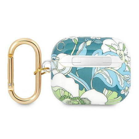 Case APPLE AIRPODS 3 Guess AirPods Flower Strap Collection (GUA3HHFLN) green