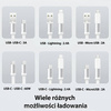 Kabel rozwijany 3w1 50W z pudełkiem MicroUSB/USB-C/Lightning srebrny/silver USAMS SJ650USB02 (US-SJ650)