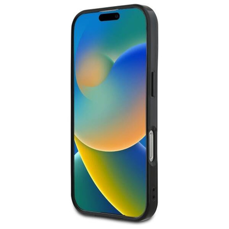 Original Handyhülle IPHONE 16 Mercedes Hardcase MB Double Layer Crossed Lines MagSafe (MEHMP16S23HRSK) schwarz