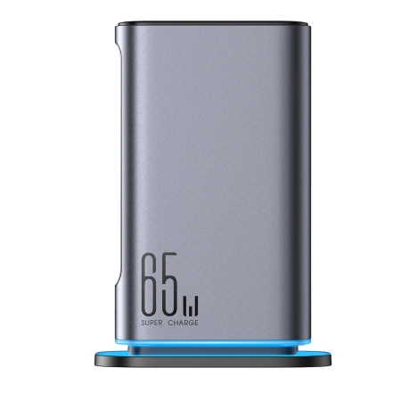 Ładowarka Joyroom JR-TCM02 wieloportowa GaN 65W EU 4x USB-C 2x USB-A - ciemnoszara