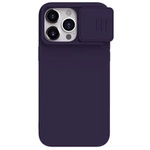 Nillkin CamShield Silky Silikonhülle für iPhone 15 Pro mit Kameraschutz – Dunkelviolett