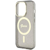 Guess GUHMP14XHCMCGK iPhone 14 Pro Max 6,7&quot; schwarz/schwarze Hardcase Glitter Gold MagSafe
