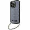 Karl Lagerfeld KLHCP14LSACKLHPG iPhone 14 Pro 6,1&quot; Silber/Silber Hardcase Saffiano Monogram Chain
