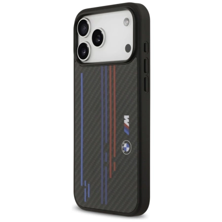 BMW M Kevlar Lines &amp; Logo MagSafe Case für iPhone 17 Pro Max – Schwarz