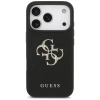 Guess Grained Big 4G &amp; Classic Logo Hülle für iPhone 17 Pro - Schwarz