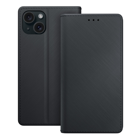 3MK Wallet Case iPhone 15 6.1" czarny/black