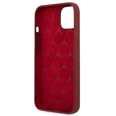 Mercedes MEHCP13MSILRE iPhone 13 6.1 &quot;red / red hardcase Silicone Line