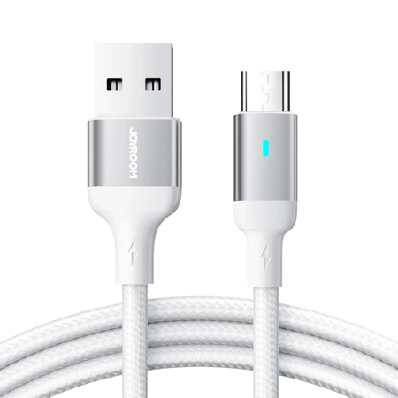 Joyroom USB-Kabel - Micro USB 2.4A für schnelles Aufladen und Datenübertragung 2 m weiß (S-UM018A10)