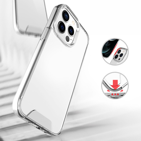 Nakładka Crystal do iPhone 16 6,1&quot; transparentna big hole