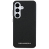 Original Case SAMSUNG GALAXY S25 Karl Lagerfeld Saffiano Full Wrapped Elongated Metal Logo MagSafe black