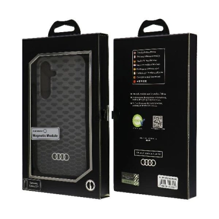 Audi IML Stitching Pattern MagSafe Case S24 S921 schwarz/schwarz Hardcase AU-IMLMS24-Q5/D3-BK
