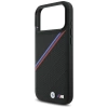 BMW M Tricolor Metal Logo MagSafe Case für iPhone 17 Pro Max – Schwarz