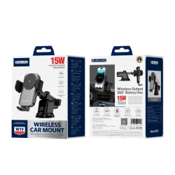 JELLICO Kfz-Halterung mit Ladefunktion für kabelloses Laden W19 15W schwarz