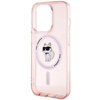 Karl Lagerfeld IML Choupette MagSafe case for iPhone 15 Pro - pink