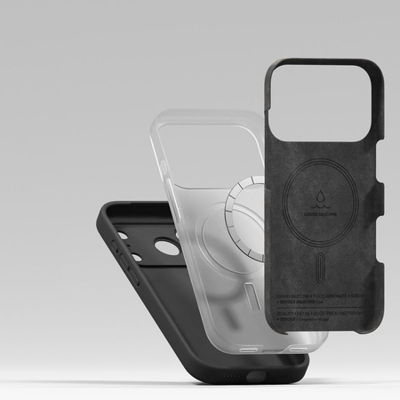 RINGKE SILICONE MAGNETIC MAGSAFE IPHONE 17 PRO BLACK