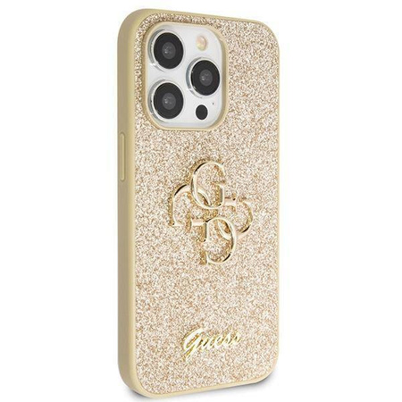 Oryginalne Etui IPHONE 14 PRO Guess Hardcase Glitter Script Big 4G