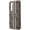 Guess 4G Printed Stripe - Etui Samsung Galaxy S23 (brązowy)