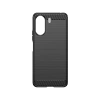 Etui Carbon Case do Xiaomi Redmi 13c elastyczny silikonowy karbonowy pokrowiec - czarny