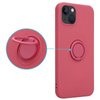 Etui Silicon Ring do Iphone 12 MINI jasno czerwony