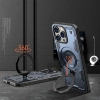 Hybrid Armor Trendige Hülle mit MagSafe für iPhone 16 Pro Max – Blau