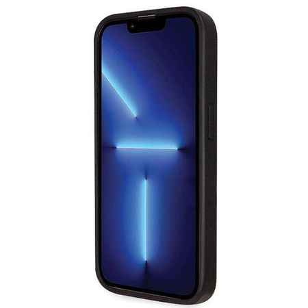 Original Case IPHONE 14 PRO Guess Hardcase Crossbody 4G Metal Logo (GUHCP14LP4TDSCPK) black