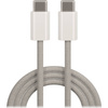 Maxlife kabel MXUC-06 USB-C - USB-C 1,0 m 20W szary nylonowy