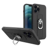 Ring Case Silikonhülle mit Fingergrip und Standfuß für Samsung Galaxy A73 schwarz